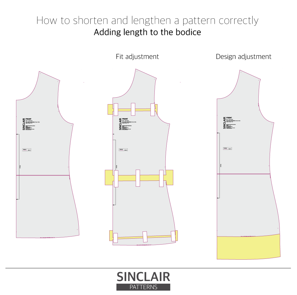 how to shorten a dress pattern How to Lengthen or Shorten a Pattern