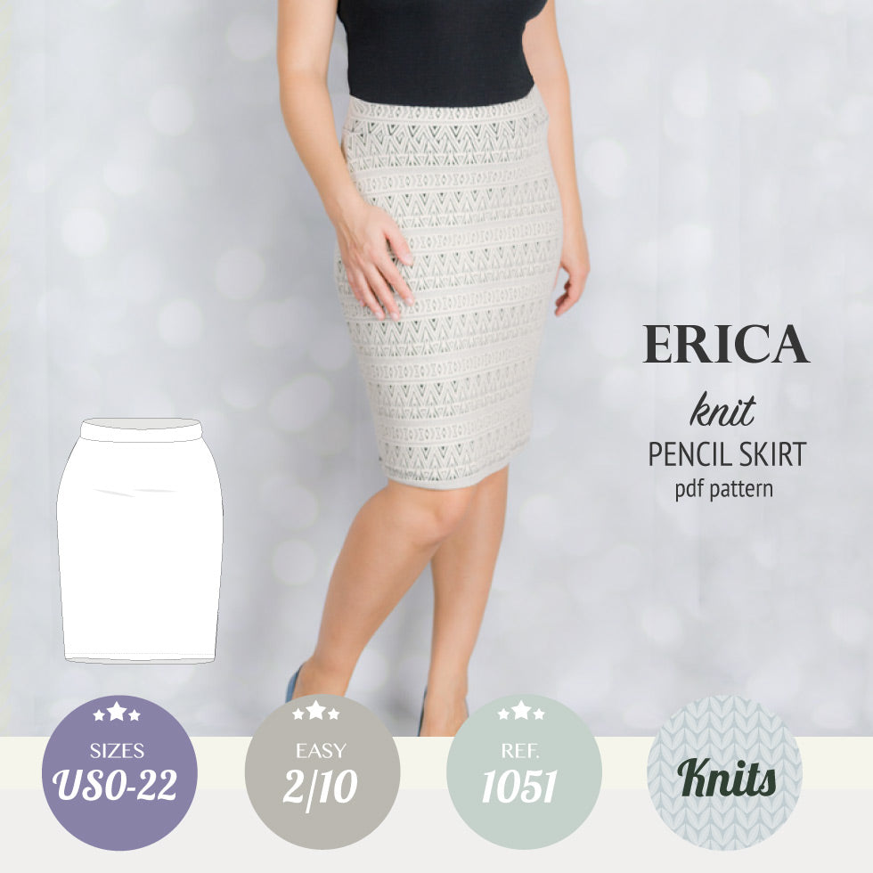 Erica knit pencil skirt (PDF) – Sinclair Patterns