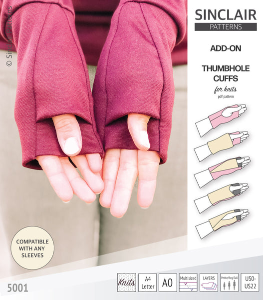 Thumbhole cuffs pack add on (PDF) - Sinclair Patterns