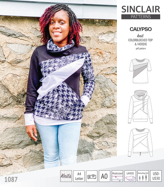 Calypso colorblocked top and hoodie for women (PDF) - Sinclair