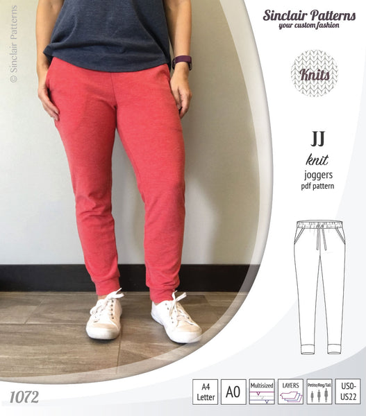 XS-2XL/ Leisure Pants Track-pants Joggers Jogging Jersey/ Digital Sewing  PDF Pattern for Women mc2patterns Mc2-8005 