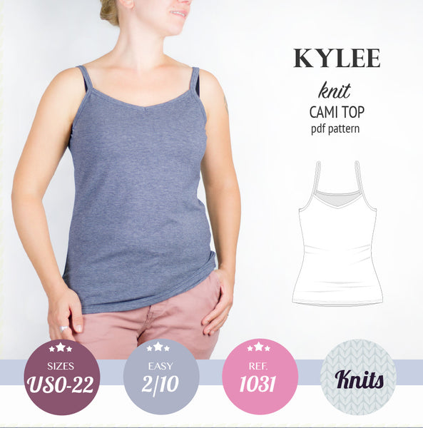 Kylee knit classic cami top (PDF)