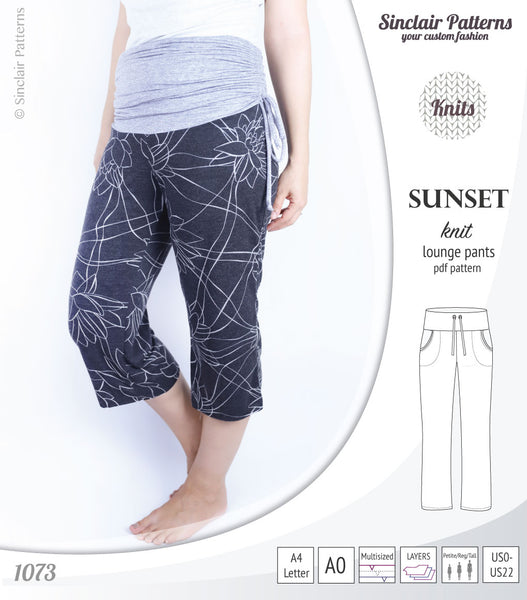 Ladies' 10pm Lounge Pants PDF Pattern