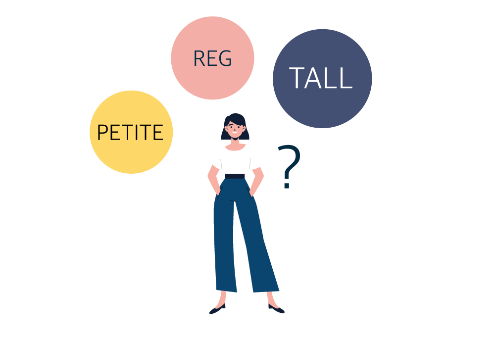 What is the difference between Sinclair’s Petite, Regular and Tall patterns?