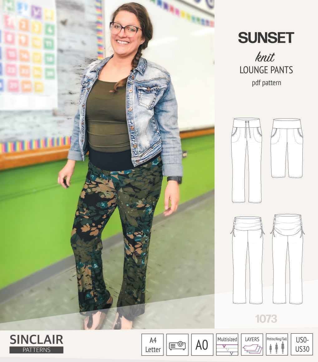 Sunset knit lounge pants (PDF) (2025 Updated) – Sinclair
