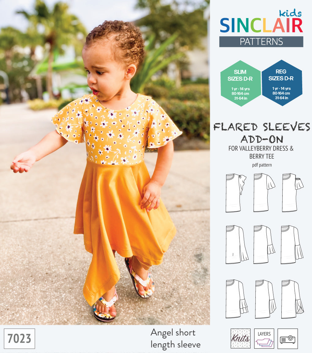 fit and flare dress pattern with sleeves Valley knit skater dress with lantern sleeves and other options (PDF)