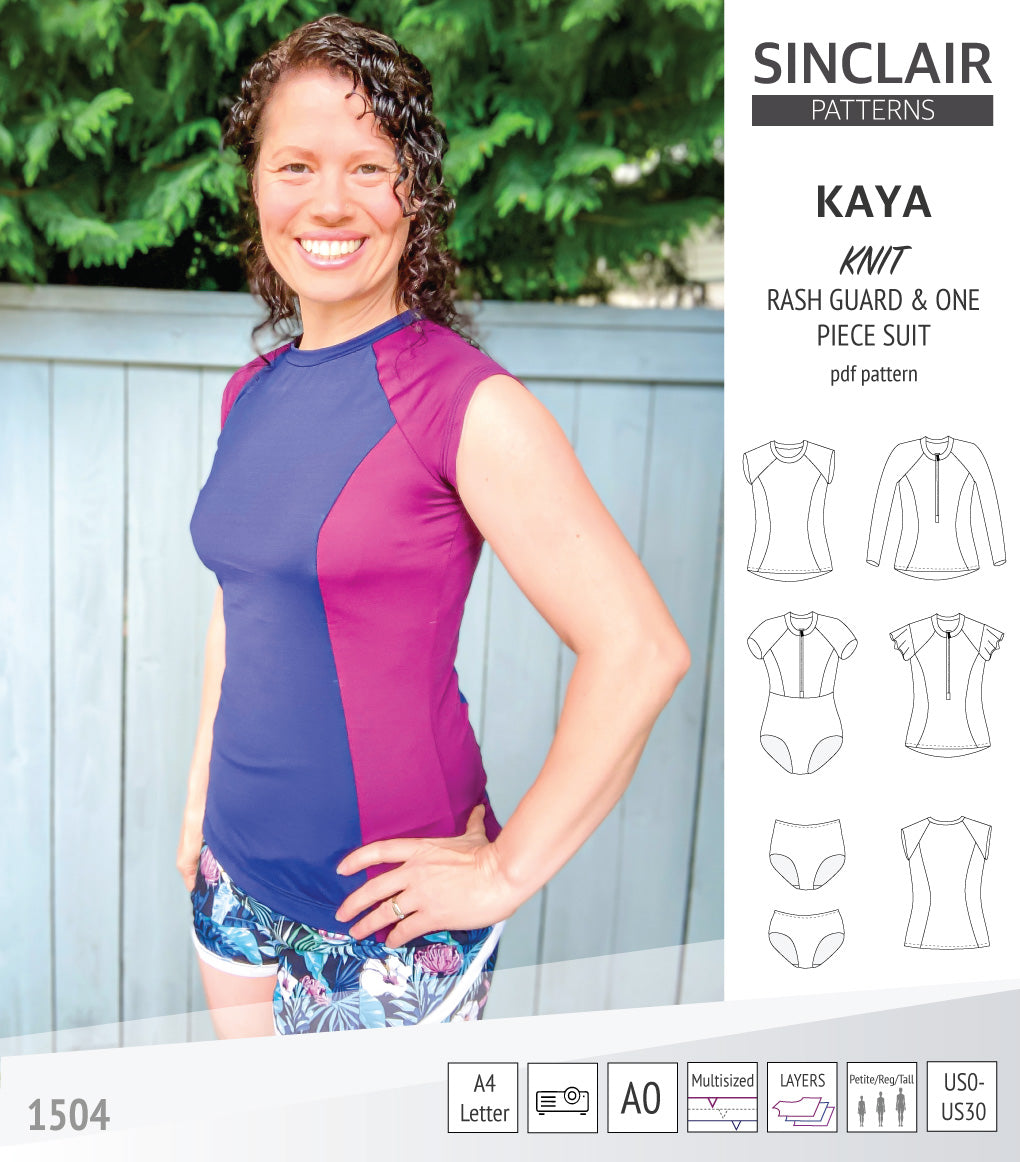 Motorcycle Rash Guard Pattern Kaya raglan rash guard, swim bottoms and a one piece suit (PDF ...