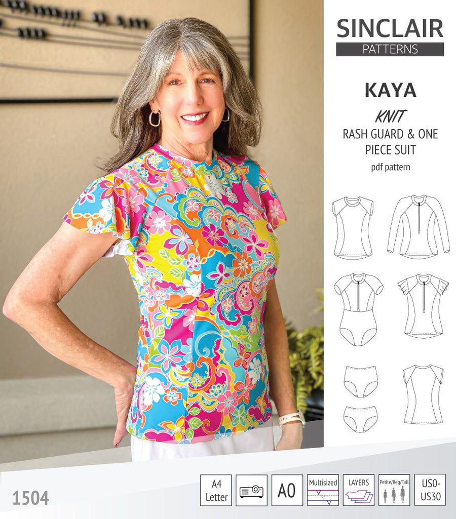Kaya raglan rash guard, swim bottoms and a one piece suit (PDF ...
