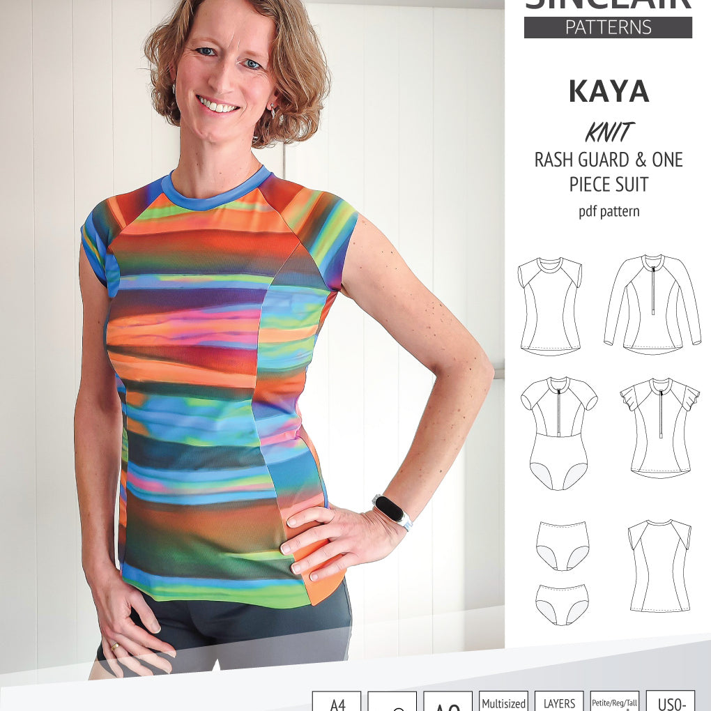 Tankini Pattern Swimsuit Sewing Patterns – One-Piece, Bikini, Tankini & Rash Guard ...