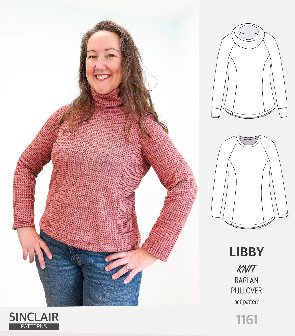 Sewing Raglan Shoulder Pattern Libby Princess Seam Raglan Pullover Sewing Pattern (PDF) – Sinclair ...