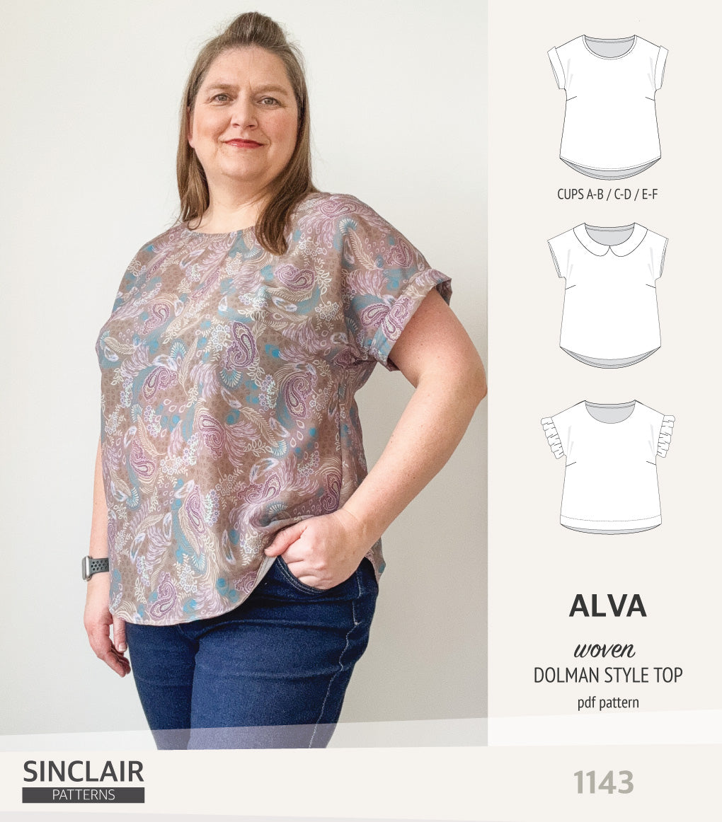 Alva woven dolman style top (PDF) – Sinclair Patterns