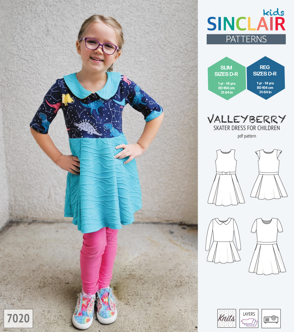 Valleyberry skater dress for children (PDF) Valleyberry skater dress for children (PDF)
