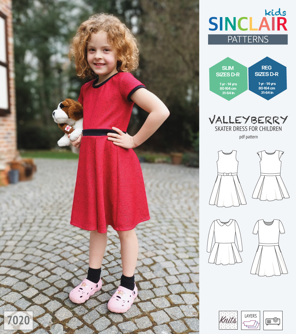 Valleyberry skater dress for children (PDF) Valleyberry skater dress for children (PDF)