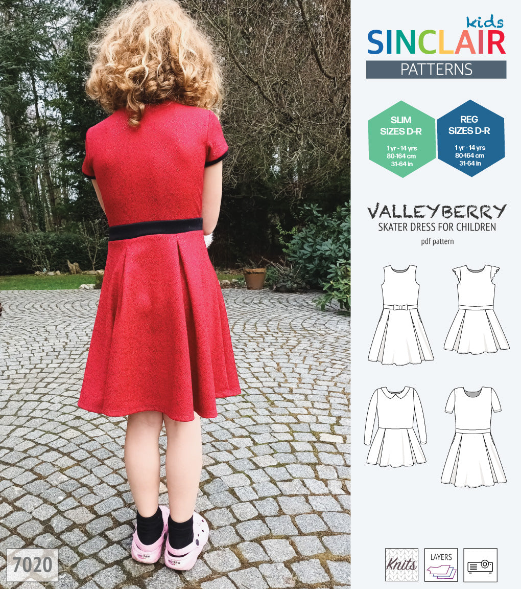 Valleyberry skater dress for children (PDF) Valleyberry skater dress for children (PDF)
