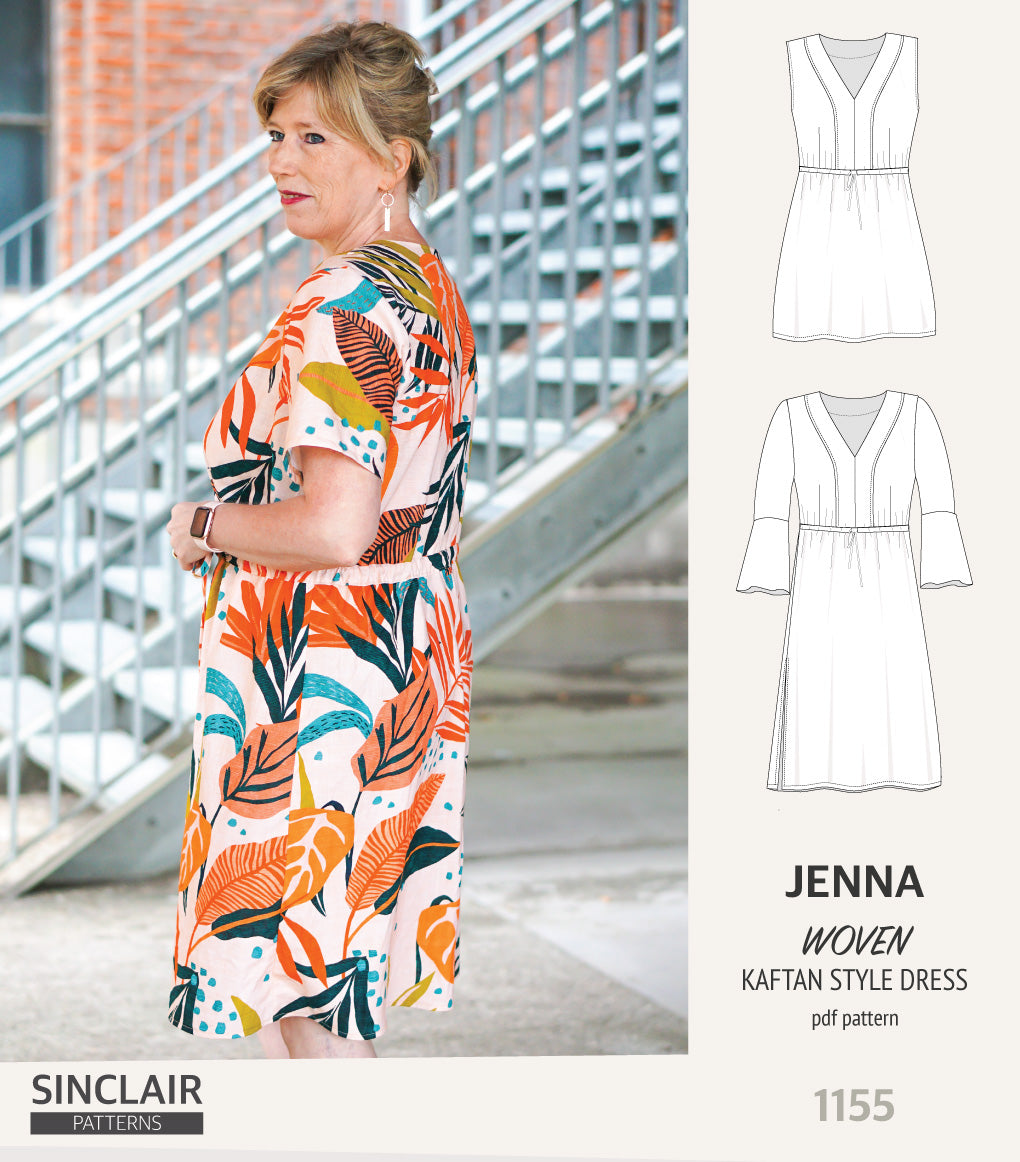 linen kaftan dress pattern Burda 7/2017 #105 Dress Pattern Review
