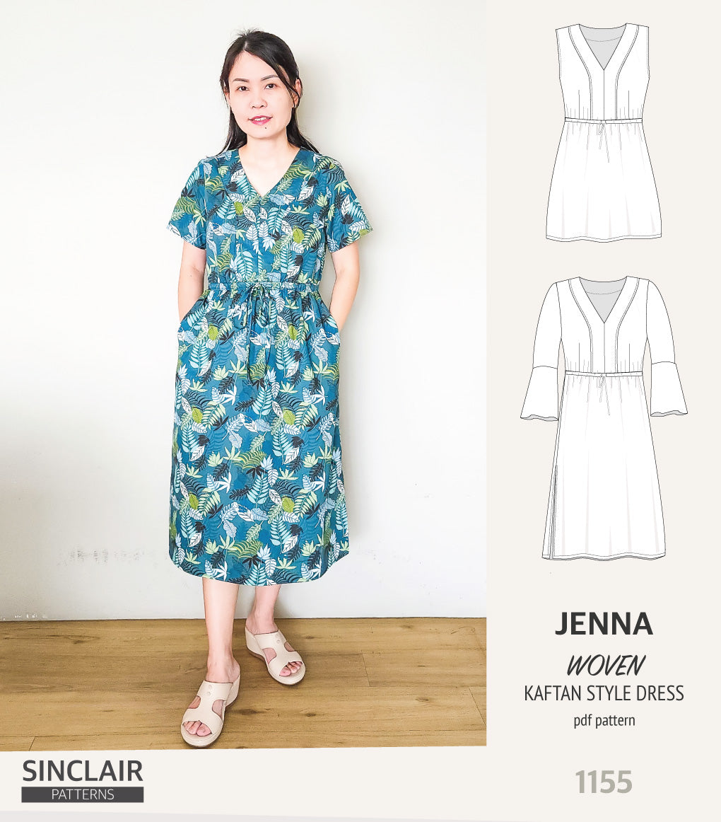 linen kaftan dress pattern 280 Resort Kaftan