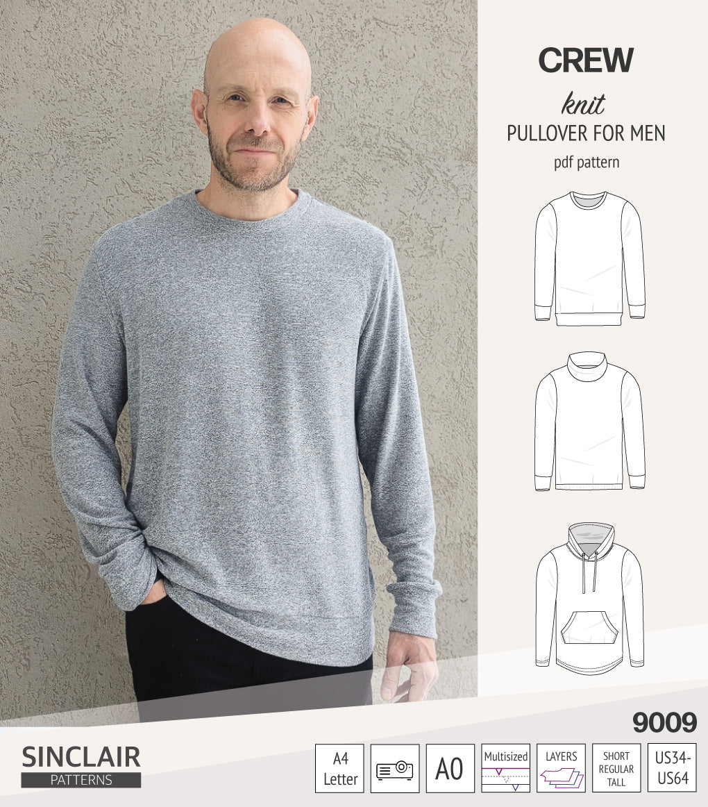【A- 】NKNIT pattern pullover sweat nknit pattern pullover sweat L.GRAY/NAVY