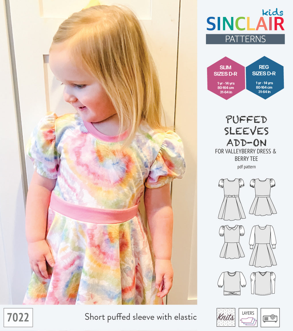 ADD-ON Puffed Sleeves add-on pack for Valleyberry dress and Berry