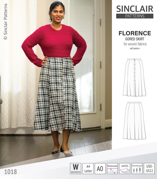 Style 2922 Set of Skirts With Gore and Pleat Variations, Uncut, Factory  Folded Sewing Pattern Size 12 Waist 26.6 