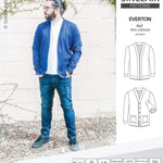 Pdf Sewing pattern S9006 Everton knit cardigan for men