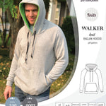 Sewing pattern pdf S9003 Walker knit raglan hoodie for men by Sinclair Patterns