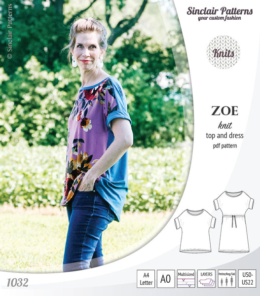 Sewing Pattern Holterbra Zoe German Sizes 70-90, A-B-C or as a