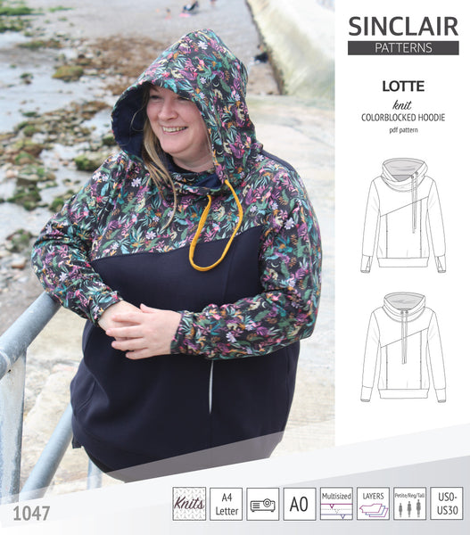 Lotteberry coloblocked hoodie and sweater for children (PDF SEWING PATTERN)  - Sinclair Patterns