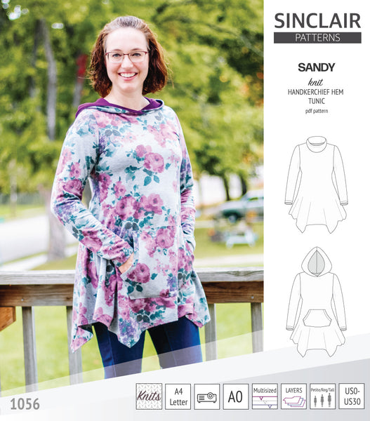 Sandy knit tunic (PDF), Sinclair Patterns