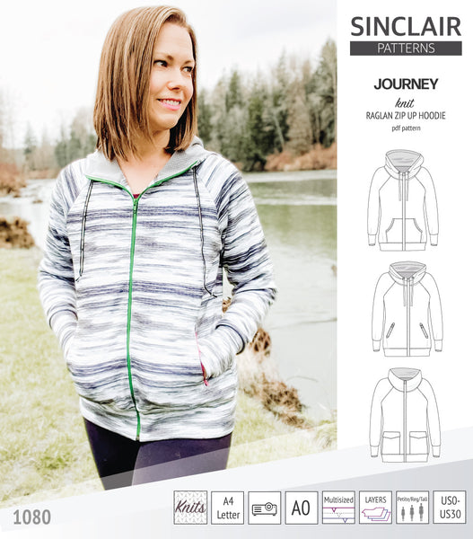 Morgan half zip pullover and hoodie (PDF) - Sinclair Patterns