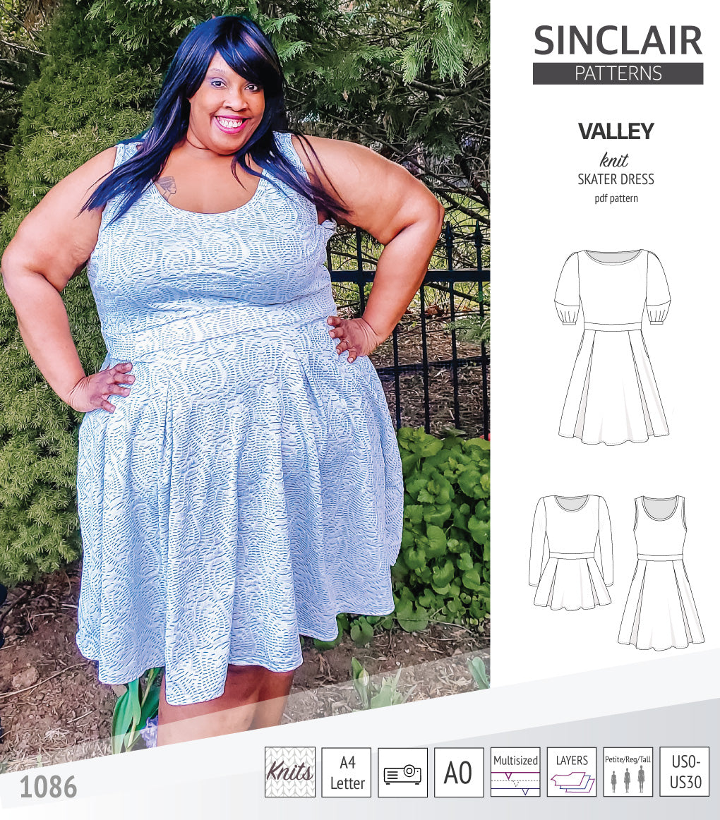 Printable Skater Dress Pattern Printable Skater Dress Pattern