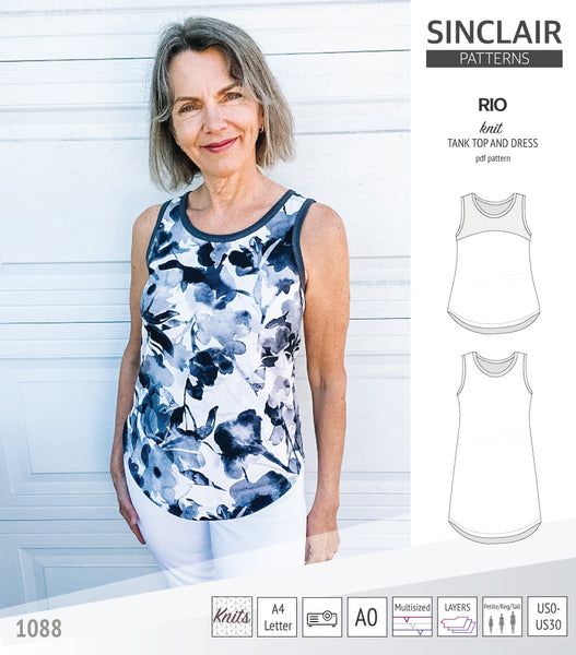 Rio knit top and dress (PDF) - Sinclair Patterns