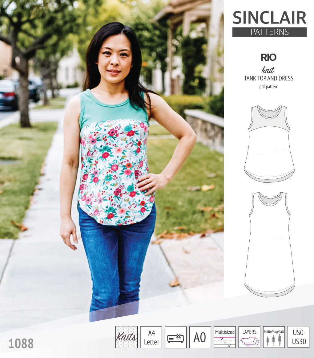 Rio knit top and dress (PDF) Rio knit top and dress (PDF)