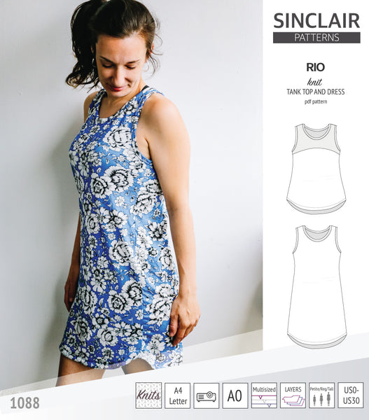 Rio knit top and dress (PDF) - Sinclair Patterns