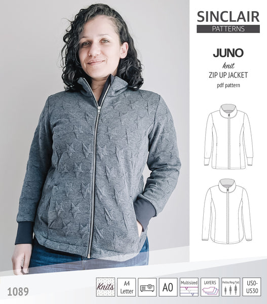 Men's Fleece jacket sewing pattern | Wardrobe By Me - We love sewing!