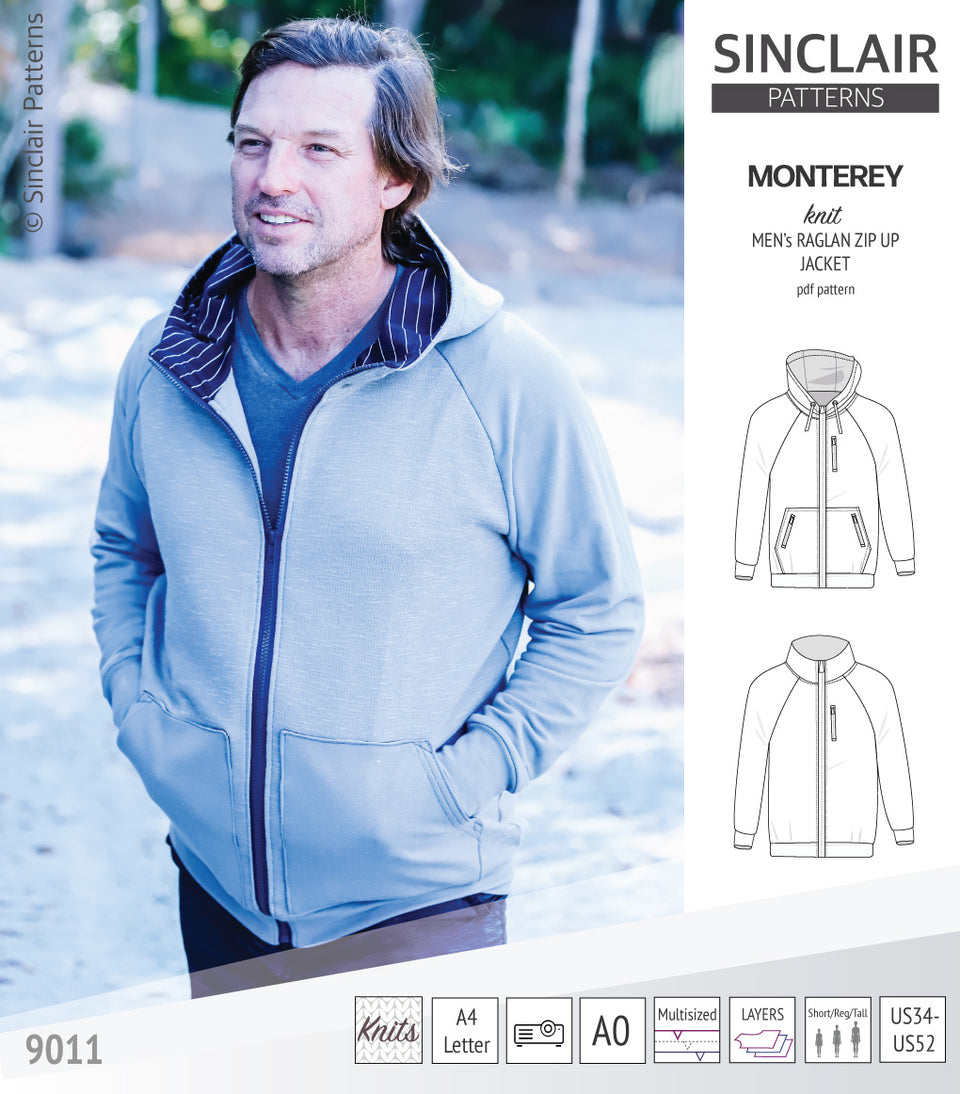 Men’s Sewing Patterns – Hoodies, Tops, T-shirts, Pullovers, Joggers ...