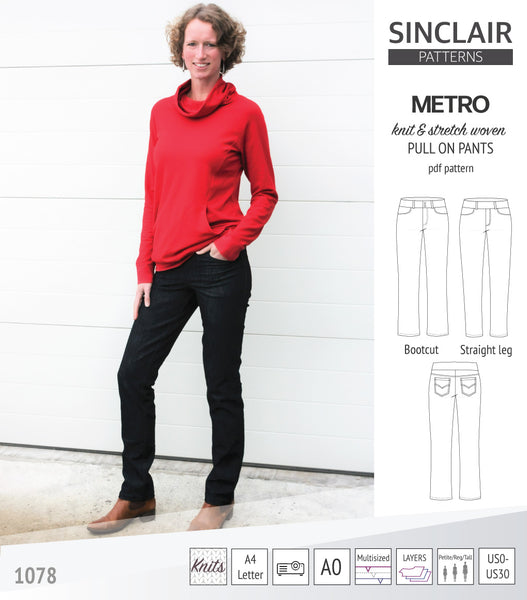 Metro pull on pants (PDF)