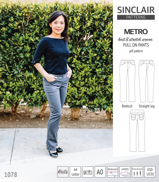 Metro pull on pants (PDF)