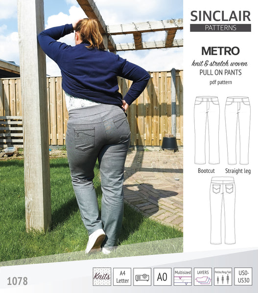 Pull-on Stretch Jeans - Trousers 