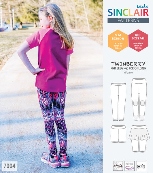 Twinberry leggings with options for children (PDF)