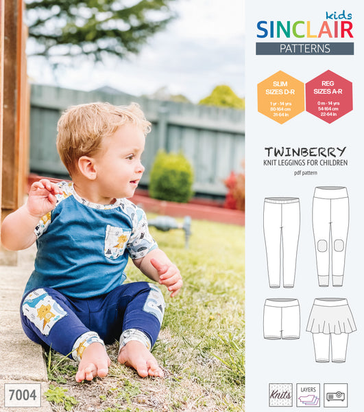 Twinberry leggings with options for children (PDF SEWING PATTERN ...