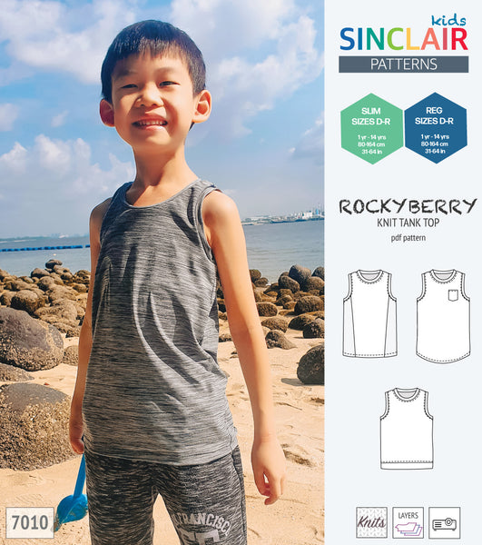 Rockyberry summer knit tank top and singlet for children (PDF SEWING ...
