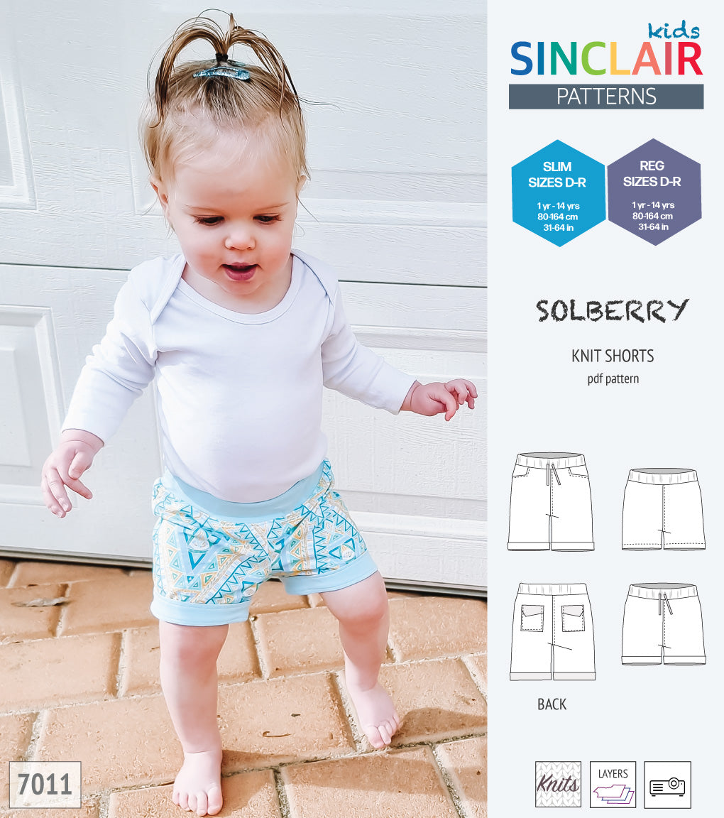 Solberry knit jersey shorts for children girls and boys pdf sewing pattern – Sinclair Patterns solberry-knit-jersey-shorts-for-children-girls-and-boys-pdf-sewing-pattern-sinclair-patterns