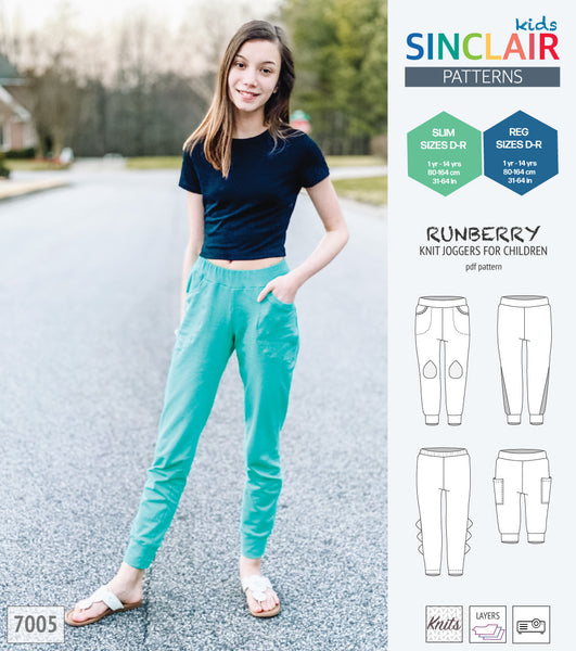 Runberry joggers with pockets, spikes and colorblocking for