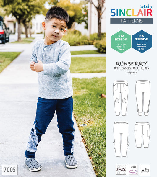 Runberry joggers with pockets, spikes and colorblocking for children ...