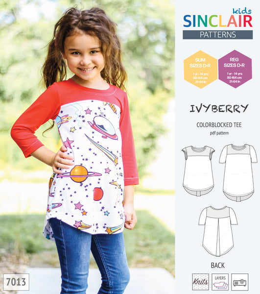 Sinclair Patterns - Kids Blueberry Tee Review - The Nerdy Sewist Loves Pizza