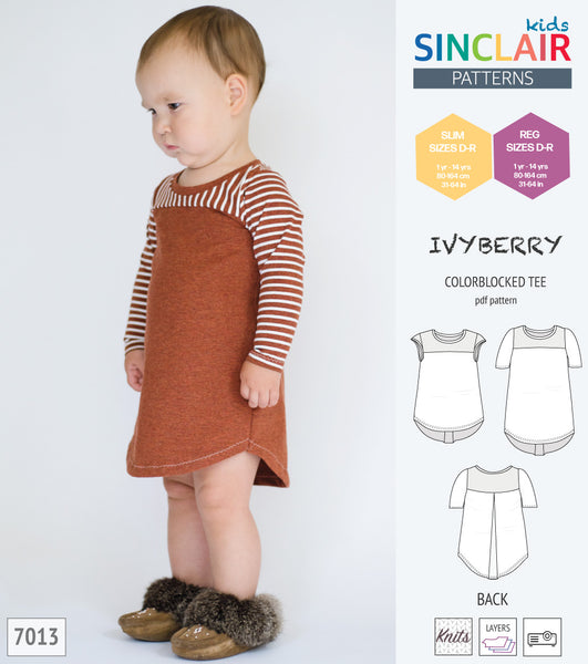 Sinclair Patterns - Kids Blueberry Tee Review - The Nerdy Sewist Loves Pizza