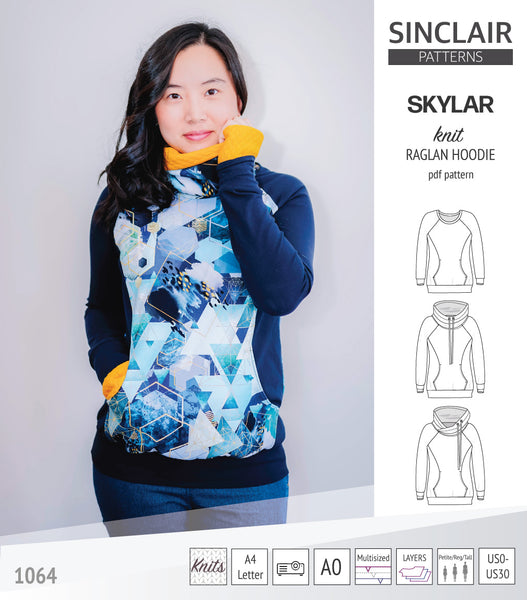 Morgan half zip pullover and hoodie (PDF) - Sinclair Patterns