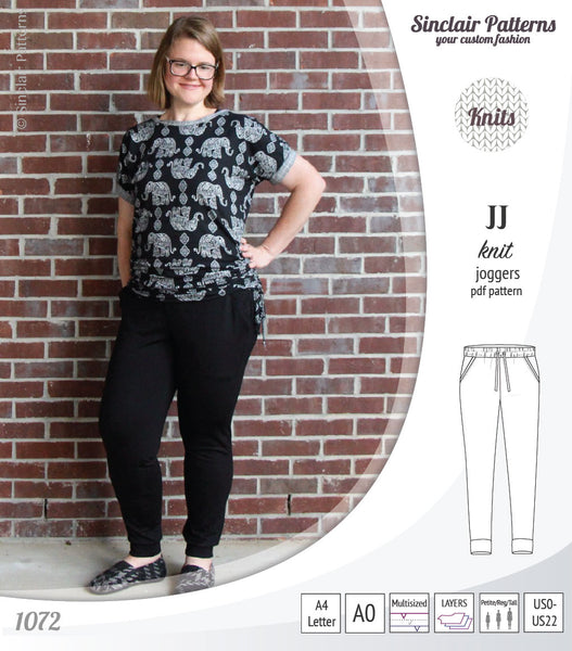 Plus size hot sale knit joggers