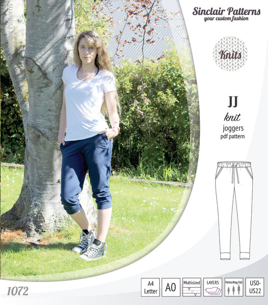 PDF Jogger Pants Sewing Pattern Women EU Size Xs-xl US 2-14, Instant  Download, A4, Us Letter, Beginner Friendly, Sweatpant Women Pattern -   Canada