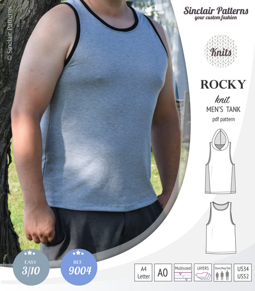 Rockyberry summer knit tank top and singlet for children (PDF SEWING  PATTERN) - Sinclair Patterns